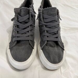 Blowfish Charcoal High-Top Sneakers with White Soles